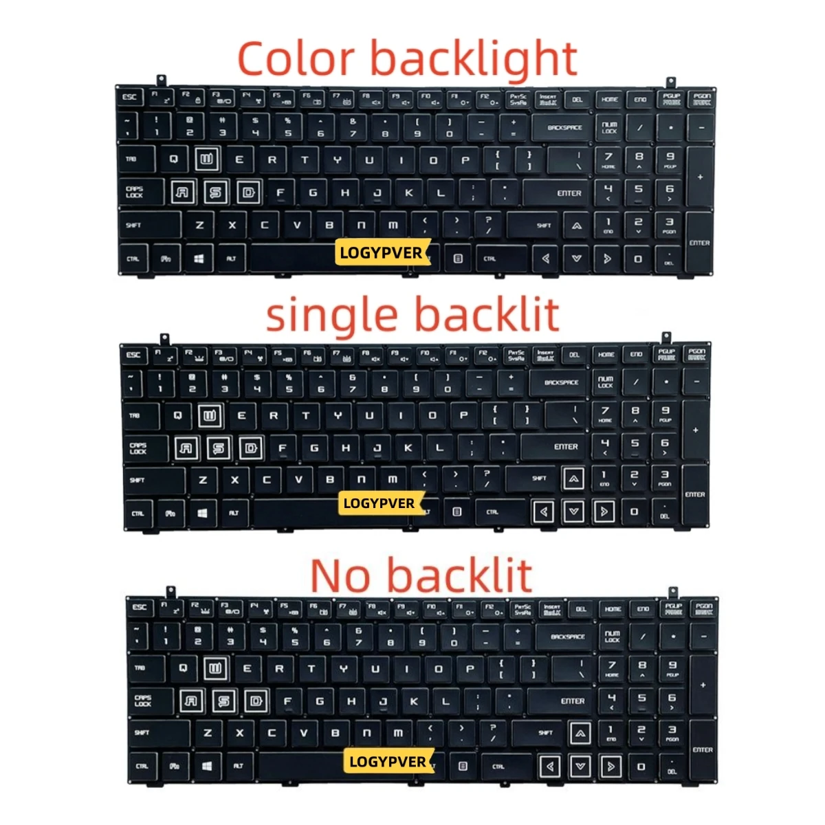 US Keyboard For Hasee Z7-KP7GT Z7-KP5GA Z7M-KP7GT Z7M-KP7G1 Z7-KP7D2 Z7M-KP7D2 Z7-KP7EC Z7M-KP7EC English Laptop  Backlight