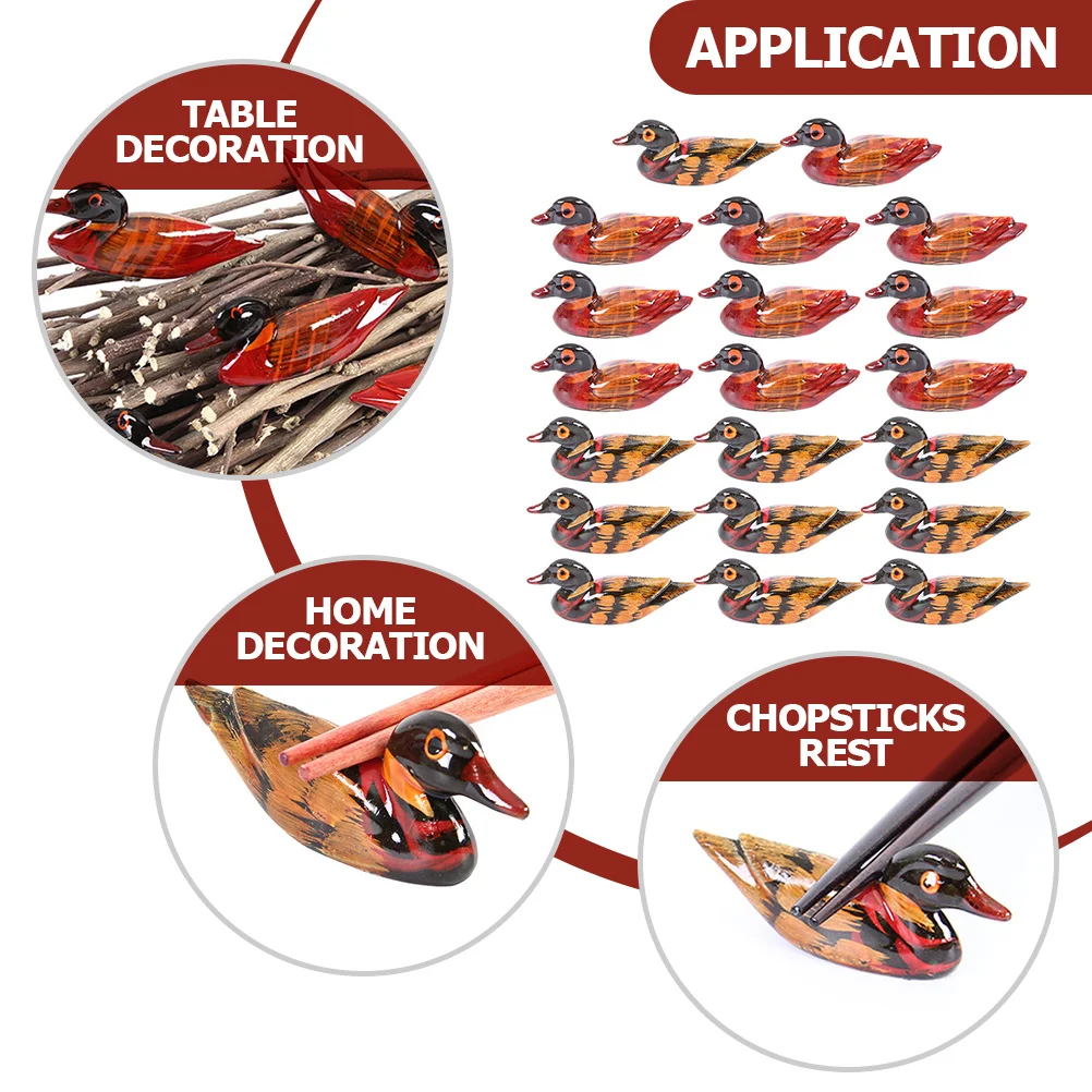 

20Pcs Mandarins Ceramic Chopstick Rests Animal Design Kitchen Accessory Cutlery Organizer Table Decoration Rubber Ducks Bulk