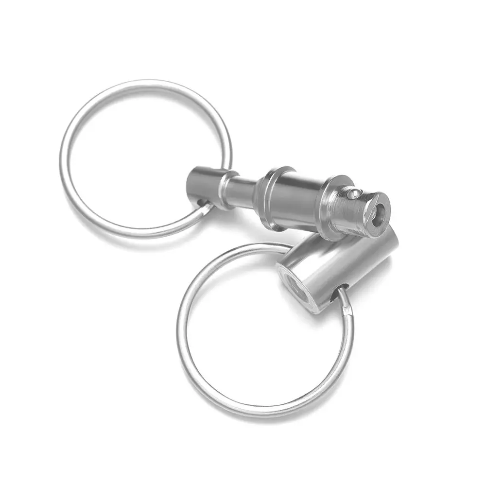 Outdoor Double Ring Separable Removable Separate Unisex-mother Buckle Key Ring Keychain