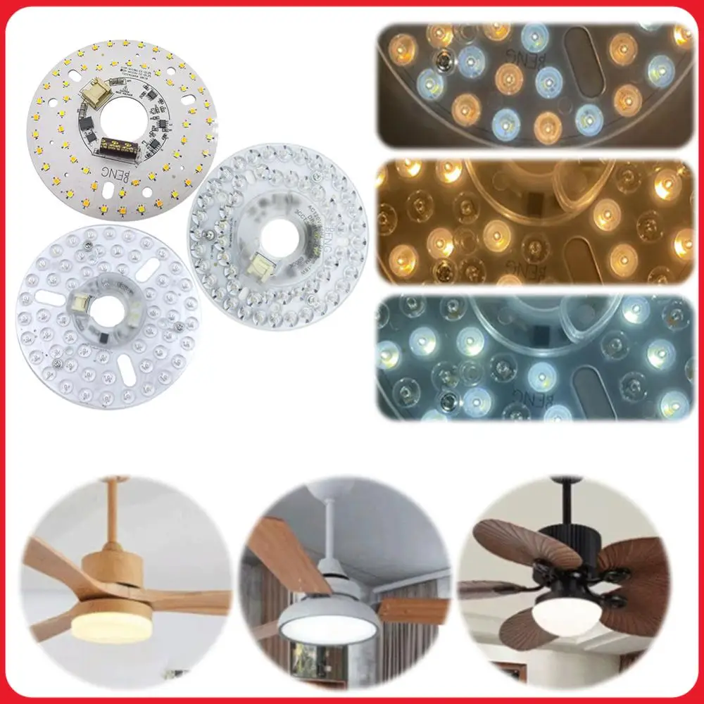 

3.9/4.9/6.2 Inch 110/220V Ceiling Fan Light Retrofit Kit Ceiling Flush Light Replacement Panel Flush Mount Ceiling Light Panel