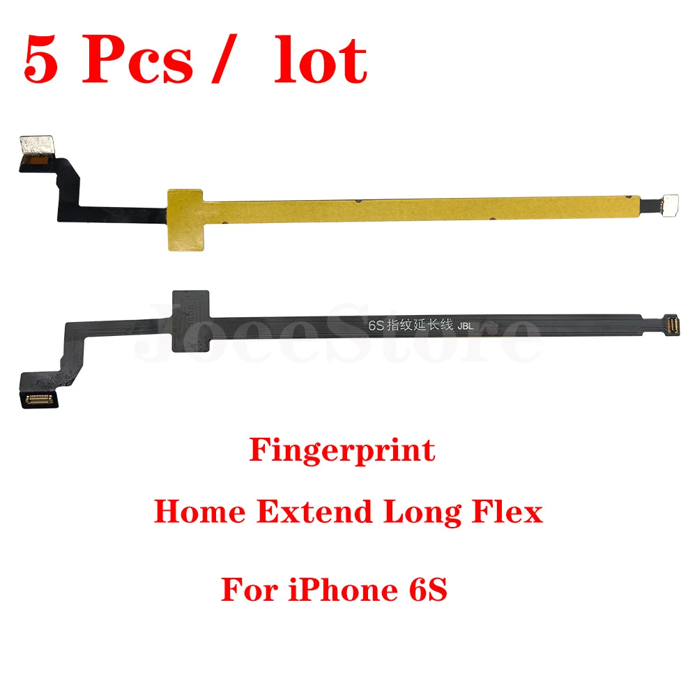 Joeestore 5Pcs Home Main Board Verlengen Flex Kabel Voor Iphone 6 6S 7 8 Plus Moederbord Touch Id vingerafdruk Connector Fibbon Deel