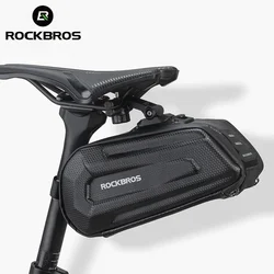 Rockbros Fahrrad tasche 1,7 l wasserdichte Sattel tasche große Kapazität Schnell verschluss Sattelstütze stoß feste doppelte Reiß verschluss tasche Zubehör