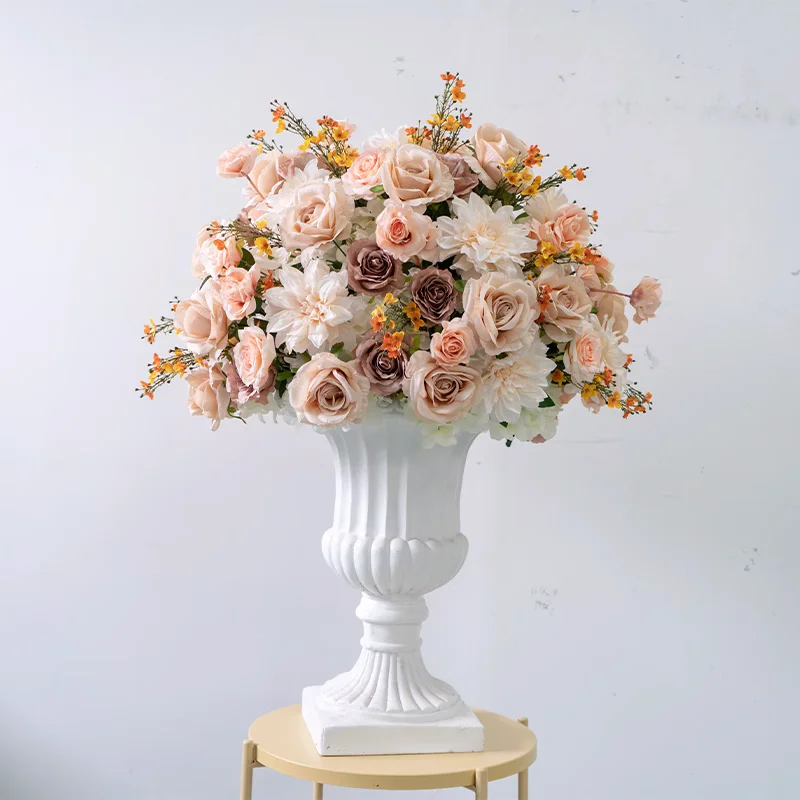 الفاخرة الأبيض الوردي الزفاف الجدول المركزية الكرة الاصطناعي الفاوانيا روز تشكيلة زهور المرحلة الطابق الزهور الحدث الدعائم الطرف #3
