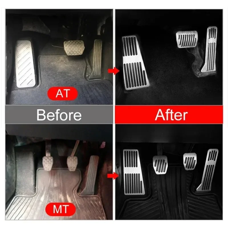 For Mazda 3 2014~2018 Car Foot Pedals Cover Accelerator Brake Pedal Rest Pedals Non-Slip Mat Provide Lasting Durable Accessories view 4