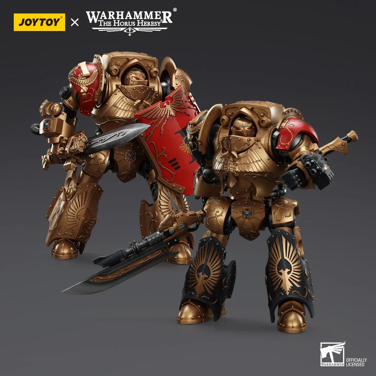 JOYTOY Warhamm 30K Action Figures Mecha Legio Custodes Contemptor-Galatus Dreadnought&Contemptor-Achillus Dreadnought Model Toys