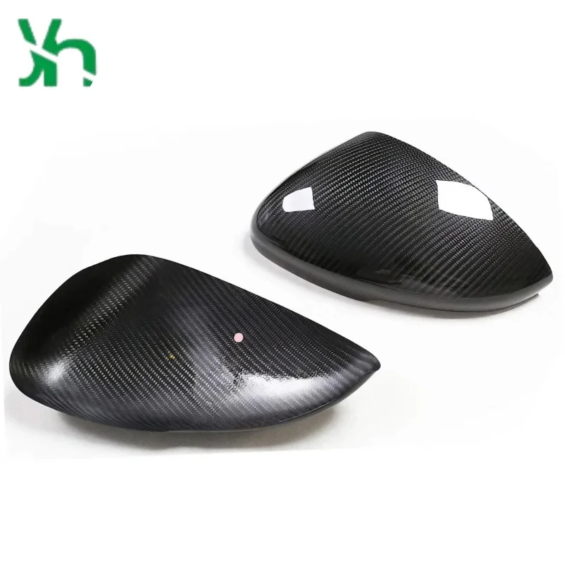 غراء على غطاء مرآة من ألياف الكربون الجافة يناسب غطاء مرآة الرؤية الخلفية الجانبية لجسم Honda Accord العاشر #1