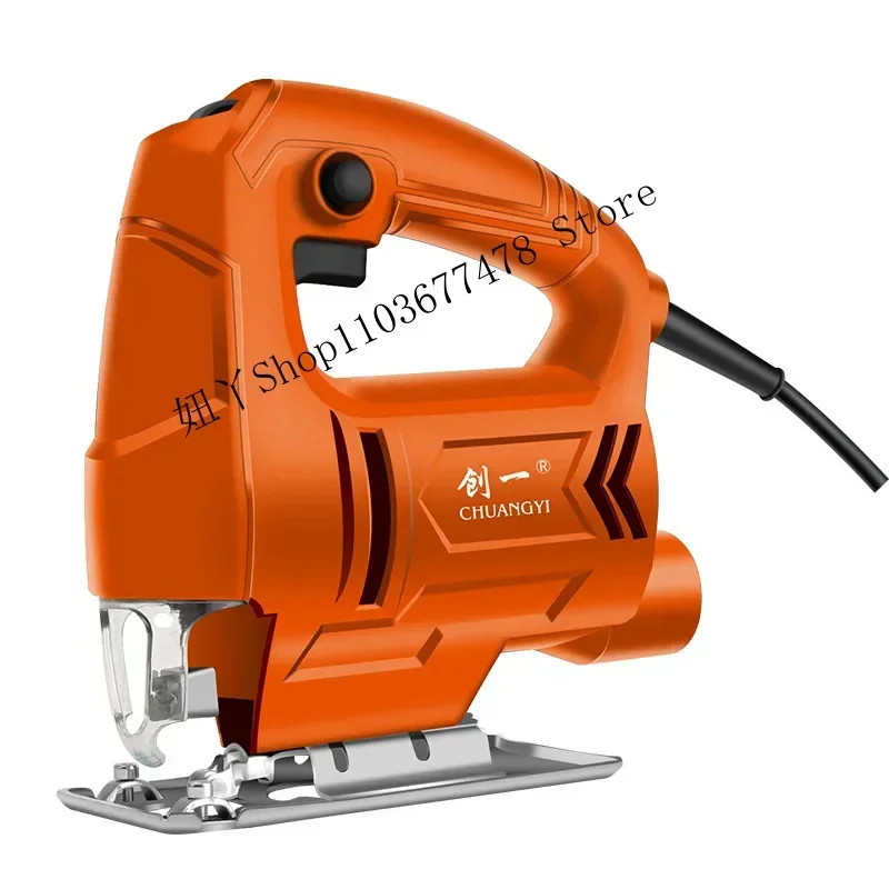 

Create an electric jigsaw handheld wood jigsaw small cutting machine woodworking multifunctional chainsaw full jigsaw.