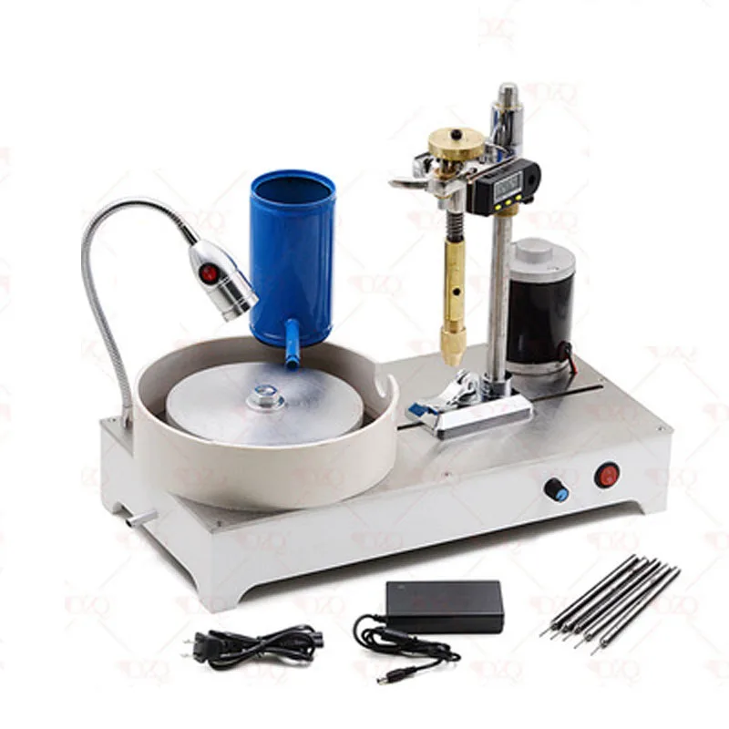 

Stainless Steel Lapidary Machine 0-1800Rpm Faceted Gemstone Polishing Machine 120W Jade Processing Equipment