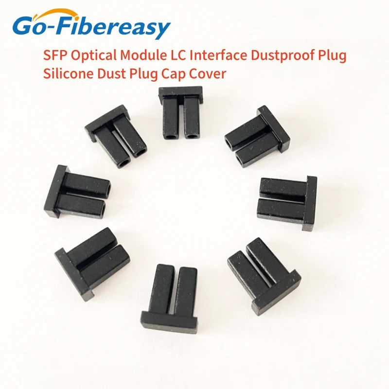 SFP LC Interface Optical Fiber Dust Plug Silicone Dust Plug Cap/SFP 1G Port Protection Plug Cover/SFP LC Dual Fiber Dust Jacket