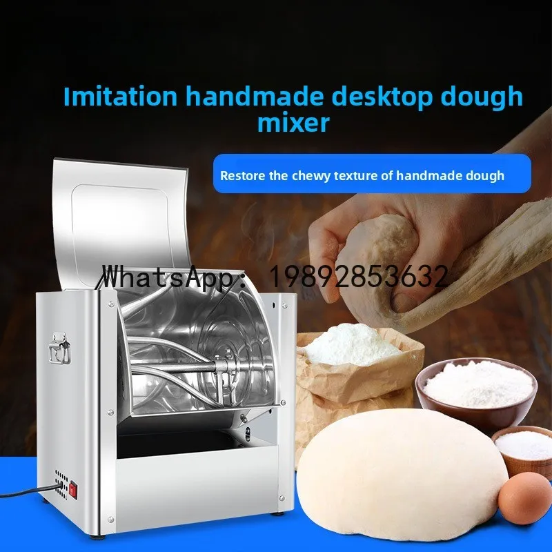 JX  Fully Automatic Countertop Dough Mixer Commercial Bread Cake Flour Mixer Small Household Baking Cooking Mixer