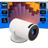 Portable Projector, 50 ANSI,USB Plug 180° Adjustable, Suitable for Home Theater Enthusiasts, Wired Screen Connection