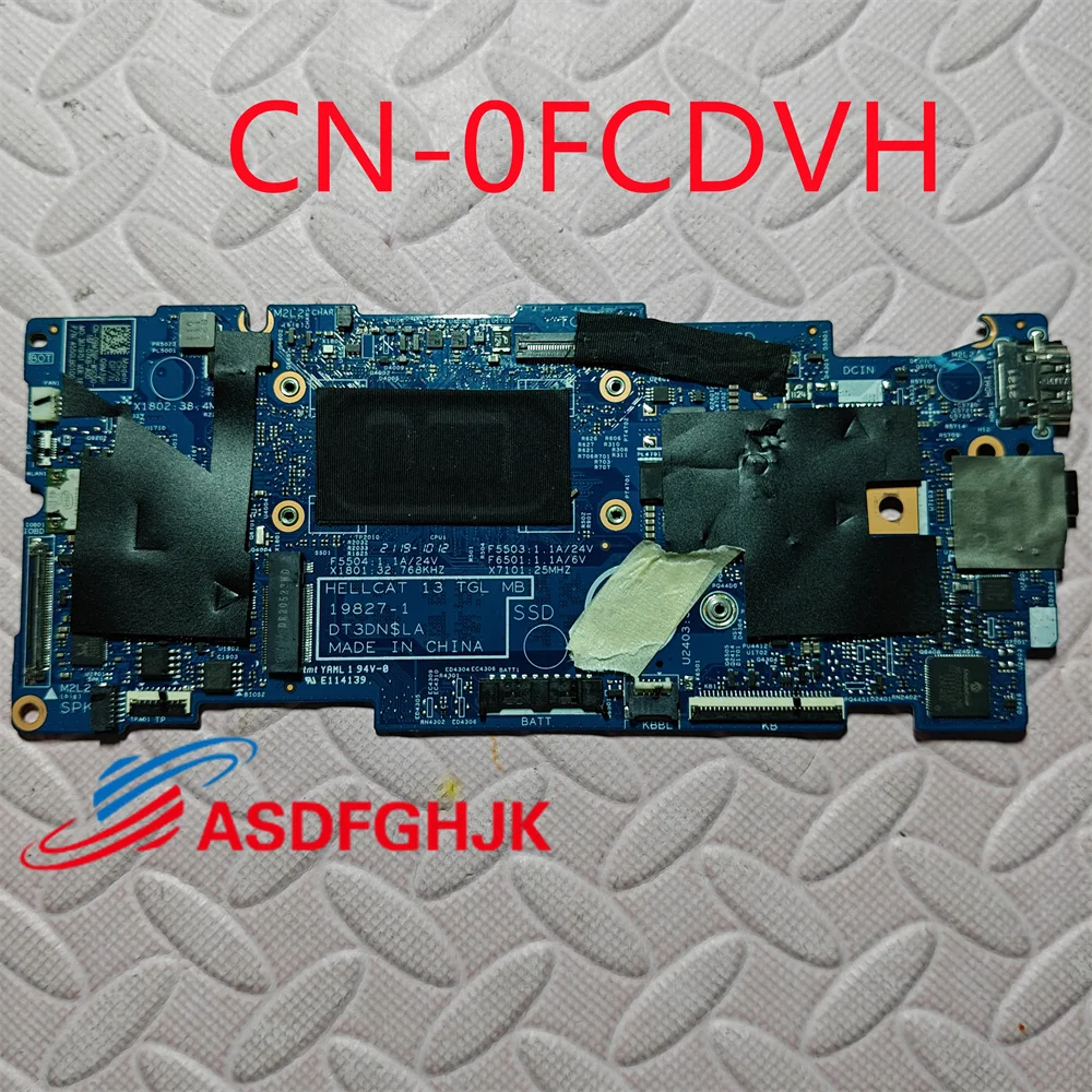 For Dell Inspiron 7306 2-in-1 Laptop Motherboard 19827-1 CN-0FCDVH 0GT06K 0FCDVH SRK05 I5-1135G7 8G RAM 100% Working