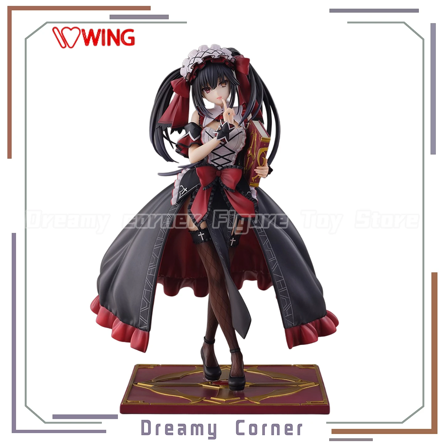 

【В наличии】Оригинальная фигурка WING HOBBY STOCK DATE A LIVE Kurumi Tokisaki масштаб 1/7, игрушки, модель, украшения, коллекция подарков