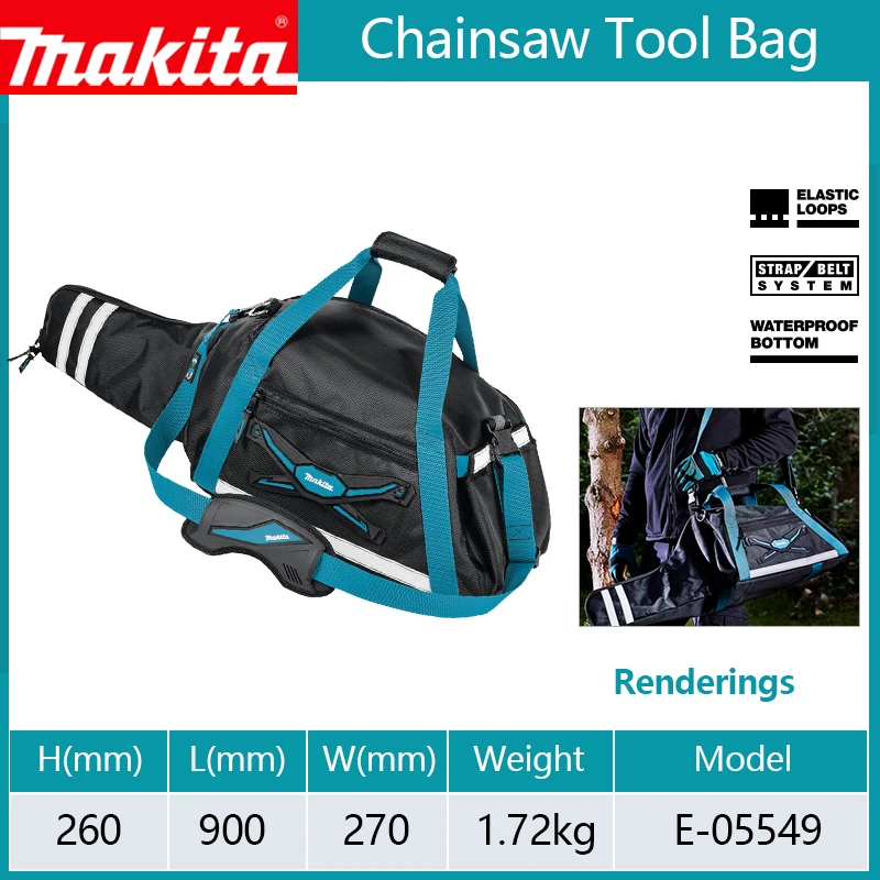 Makita Original Portable Tools Bag Multi-Functional Electrician Woodworker Repair Thickened Storage Bag Wear-Resistant Toolkit