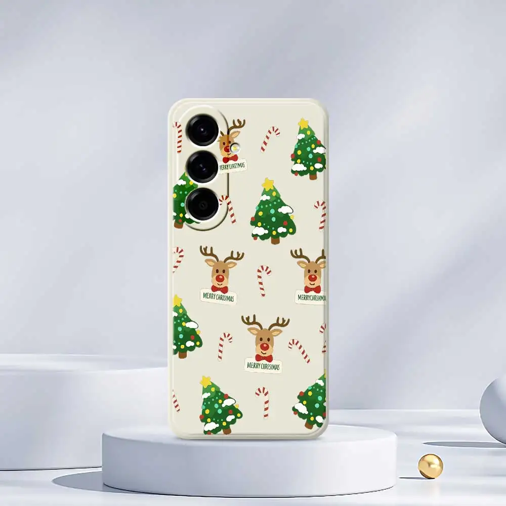 Christmas Style Phone Cases For Samsung Galaxy S25 S24 S23 S22 S21 S20 Ultra Plus S10Plus S24FE S23FE S22FE S21FE  Soft Cover
