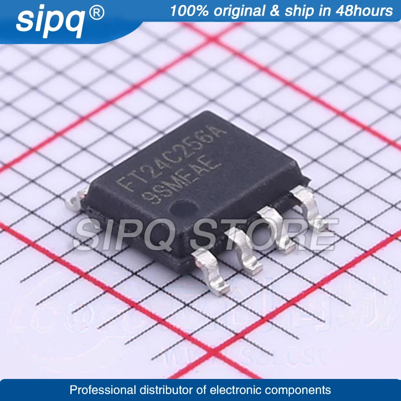 10PCS/LOT FT24C256A-ESR-T FT24C256A SOP-8 EEPROM  New Original