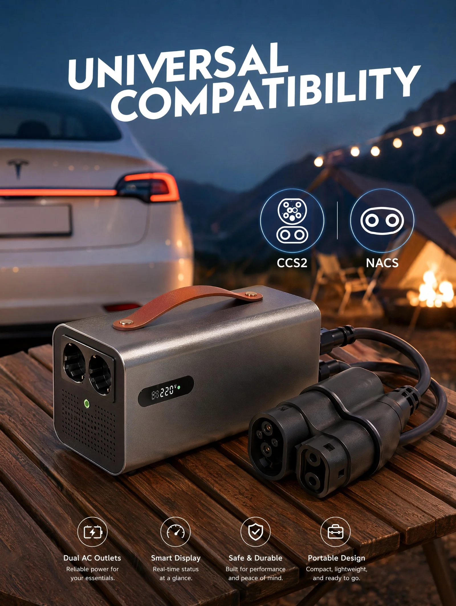 Разрядный пистолет EU-CCS2 V2L – обзор и цена Power Inverter