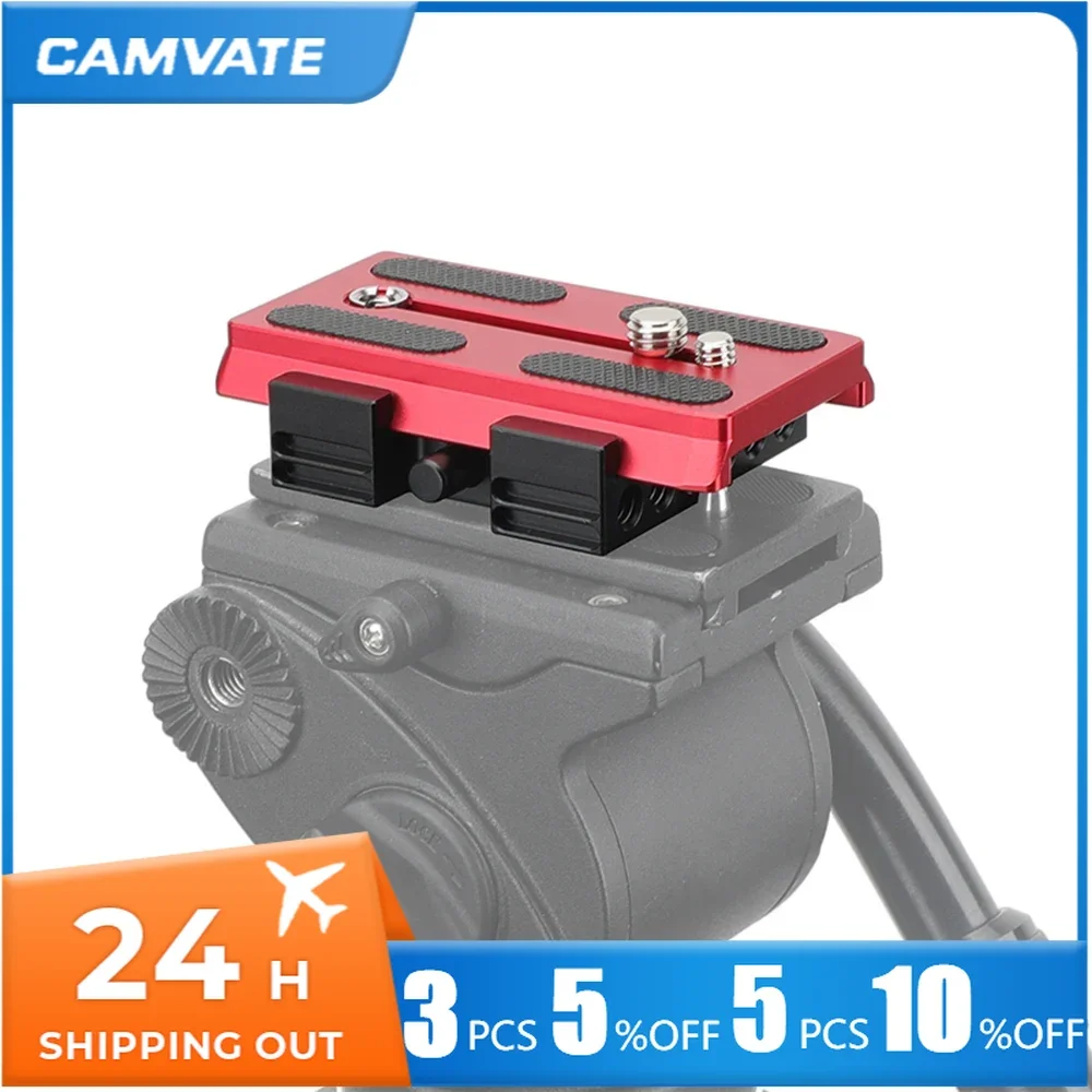 CAMVATE Manfrotto Quick Release Plate + Baseplate Clamp For Manfrotto 577/ 501/ 504/  Tripod Head Mount DSLR Camera Rig