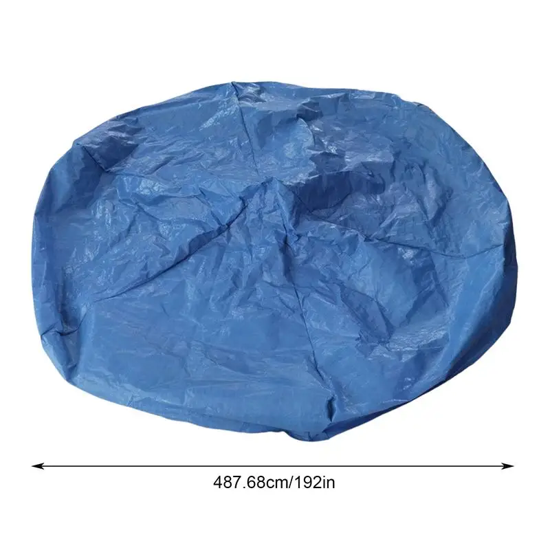 Copertura per trampolino resistente ai raggi UV copertura parasole pieghevole antipolvere copertura di protezione blu salvaspazio trampolino facile