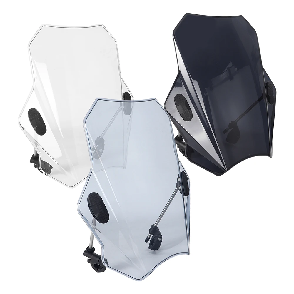Motorcycle Windscreen Adjustable Windshield Cover Screen Clear Lens Motorbike Deflector For Honda CBR600RR CB1000R GXSR 600 750