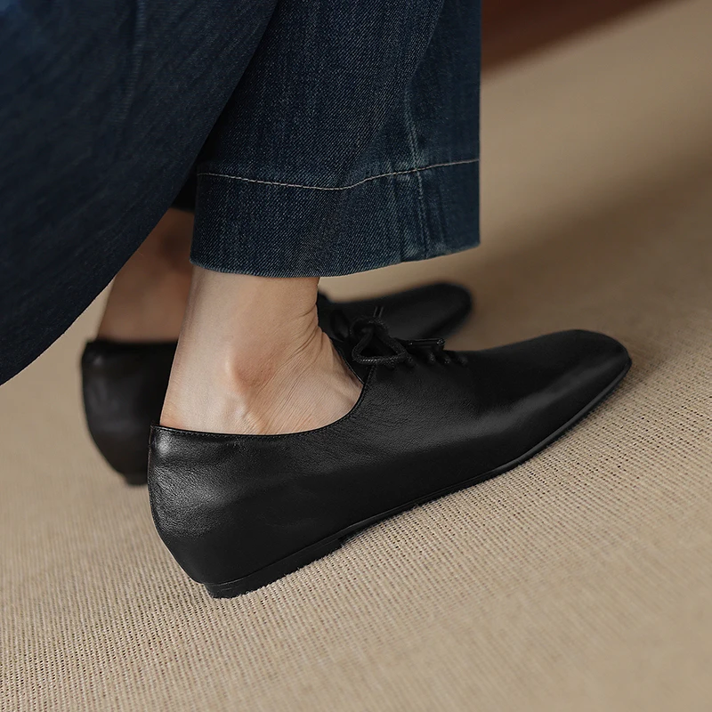 여성용 소가죽 라운드 토 레이스업 플랫 옥스포드화, 고 - Oxford Lace Up Women 리뷰 및 가격