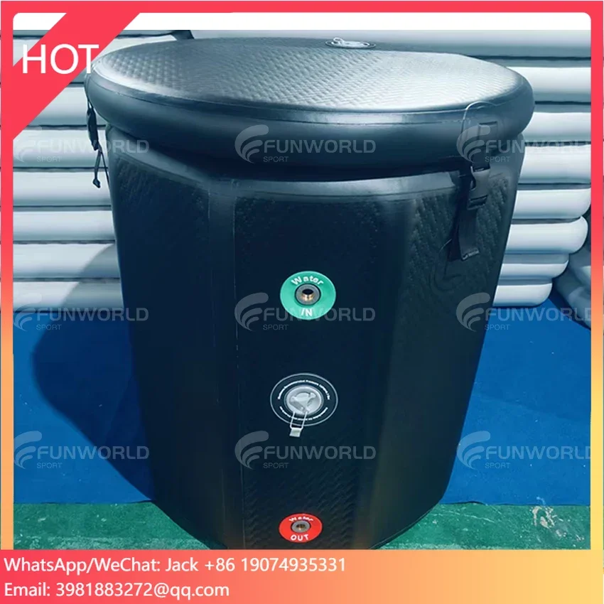 

Optional Premium Chiller The Cold Pod Ice Bath Recovery Cold Plunge Barrel With Lid For Athletes