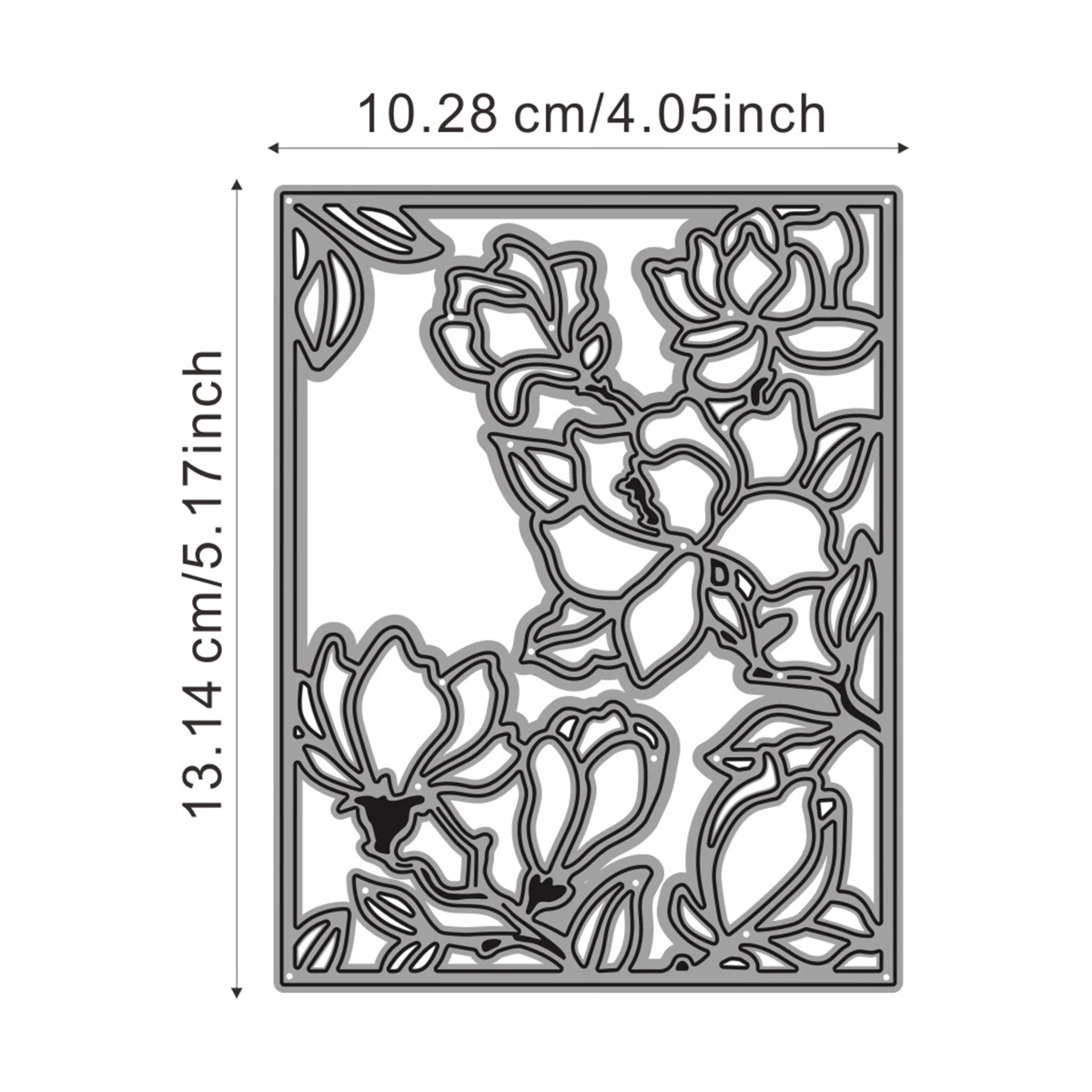 Panalisacraft Flower Frame Background Cutting Dies Stencils for DIY Scrapbooking/album Decorative Embossing DIY Paper Cards