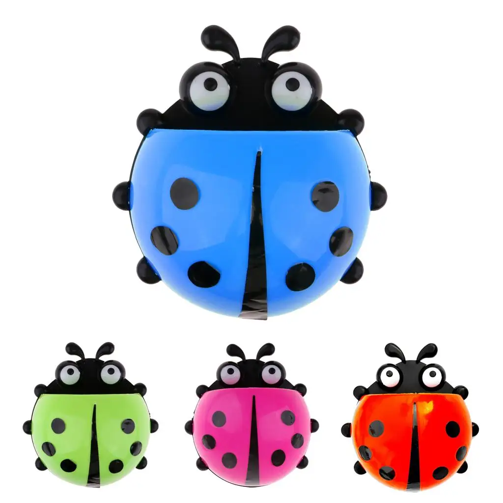 Bike Basket Handlebar Ladybug Design Storage for Kids Bicycle Front Plastic Bracket Easy Installation Solution