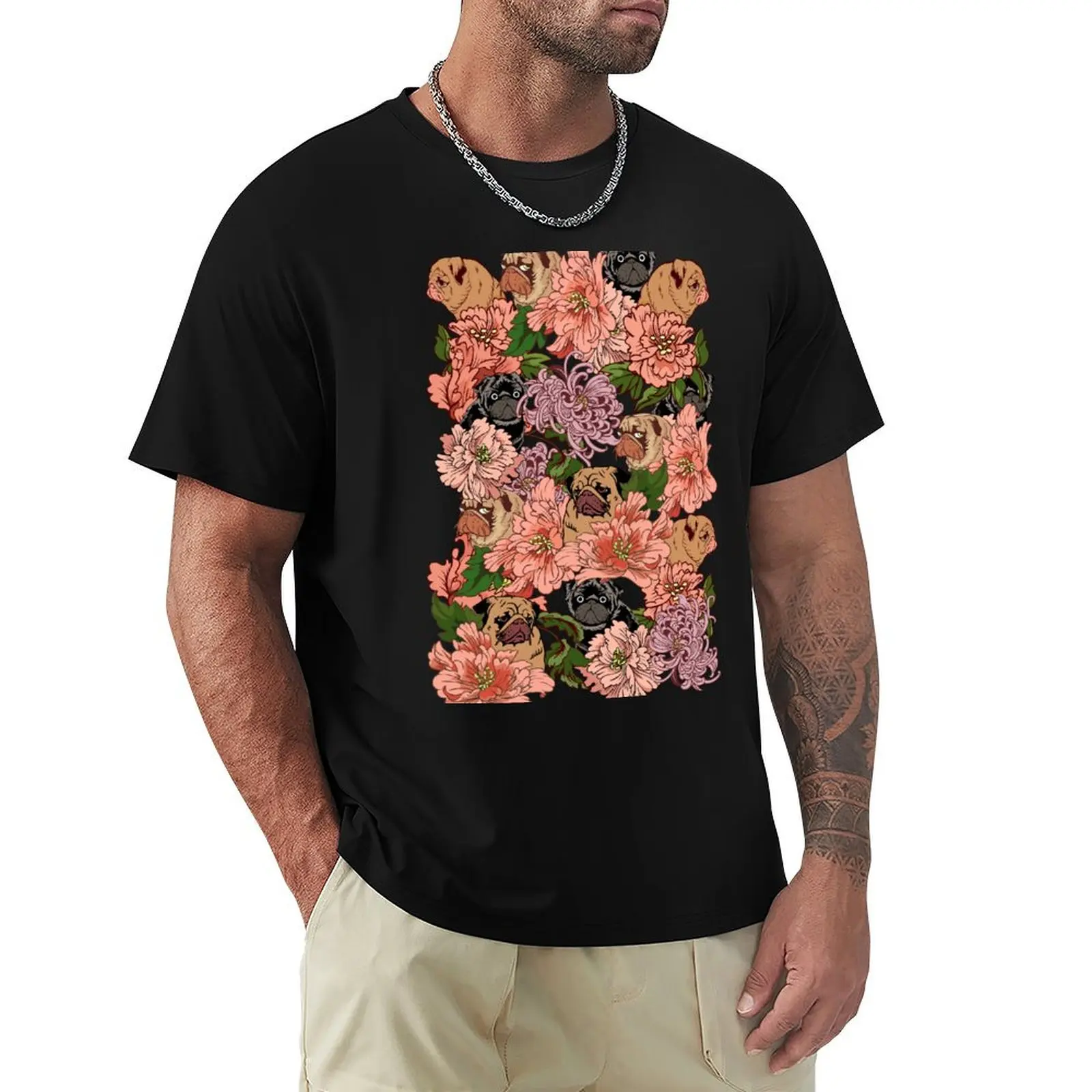 

Because Pugs T-Shirt Minimal Art Print T-Shirt