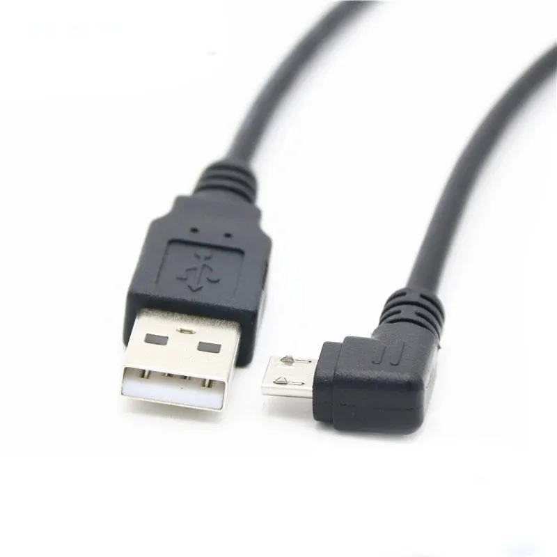 30cm USB 2.0 A Male to Left Right 90 Degree Angle Micro Usb Cable Cord USB Data Cable Adapter Connector Up/Down/Left/Right Style