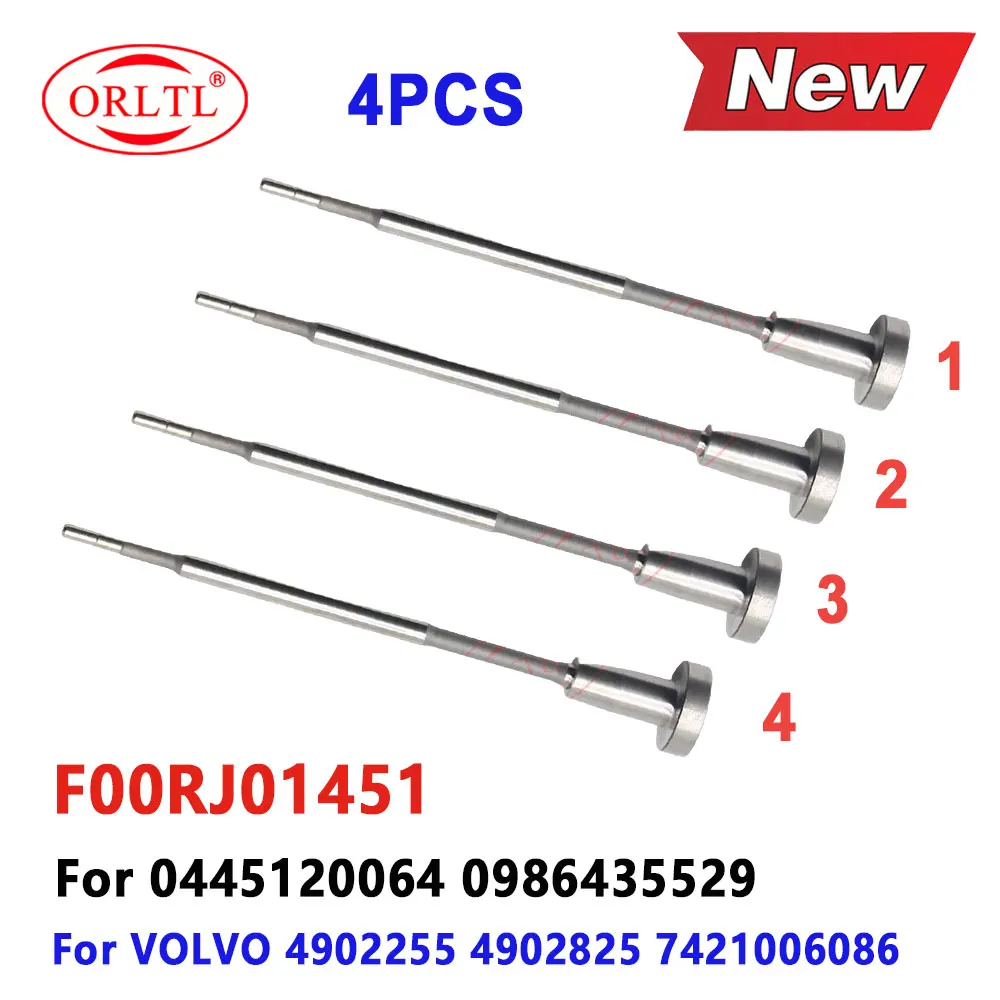 

4 PCS New F 00R J01 451 Diesel Injector F00RJ01451 Control Valve F00R J01 451 For Volvo 0445120064 0986435529 4902255 4902825