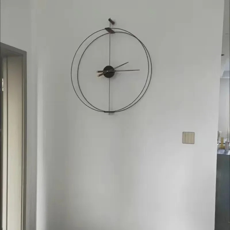 ساعات الحائط الأوروبية خمر غرفة المعيشة جدارية الفن الحمام الإبداعية موضة الشمال ساعة مطعم Horloge ديكور المنزل