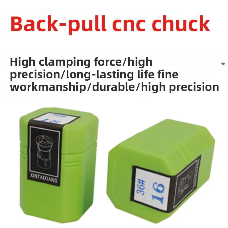 

Numerical control lathe chuck spring steel elastic collet lathe chuck seat rear pull shaft head spindle