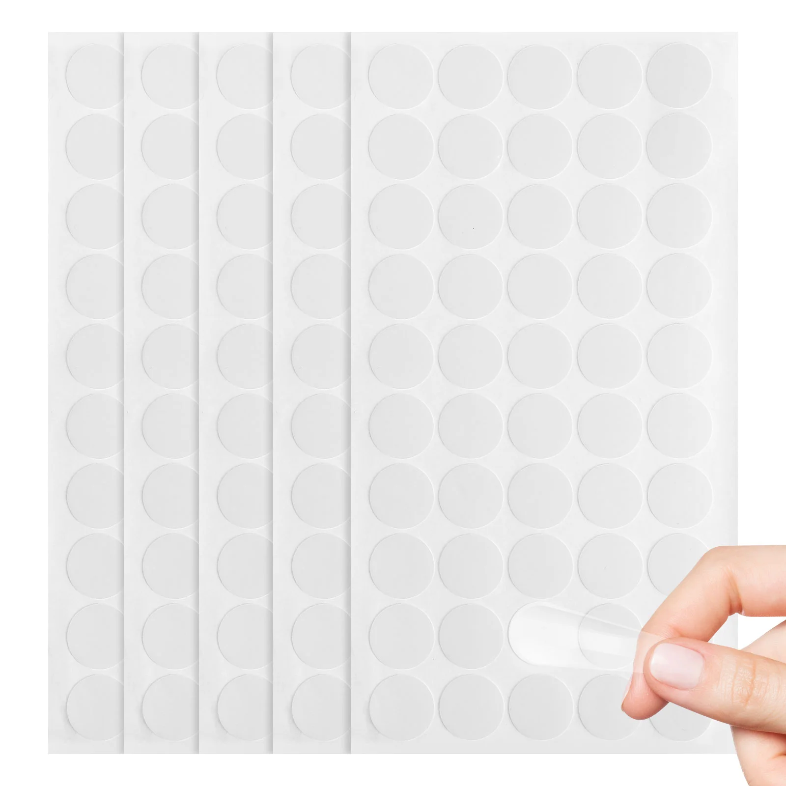 

10 Sheets Nano Adhesive Tape Stickers Double Sided Dots Removable Balloon Circle for Decorations