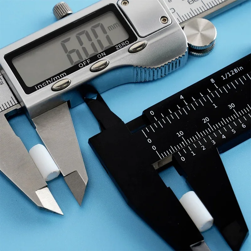 Calibrador Vernier de plástico para el hogar, Mini pulsera, joyería de Jade, herramienta de regla de medición para impresión 3D