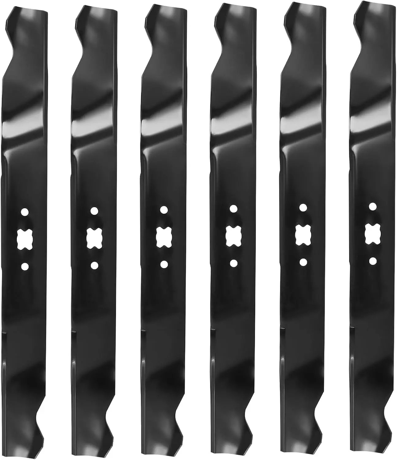 6 Pack 942-0741A 742-0741 742-0741A 942-0741 Mulching Blade, 21 inch Mulching Lawn Mower Blade Replaces TB100 TB115 TB130 TB240