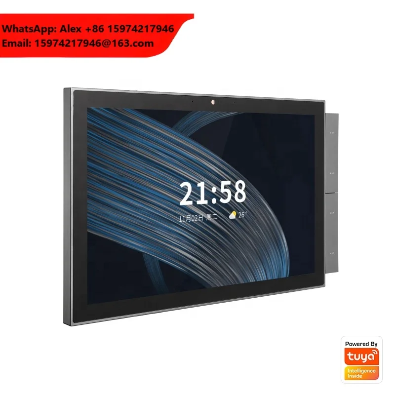 US10.1-inch Tuya Smart Central Control Panel ZigBee Multifunctional Touch Screen Wi-Fi 1920x1200 Quad Core CPU 485 Smart Home