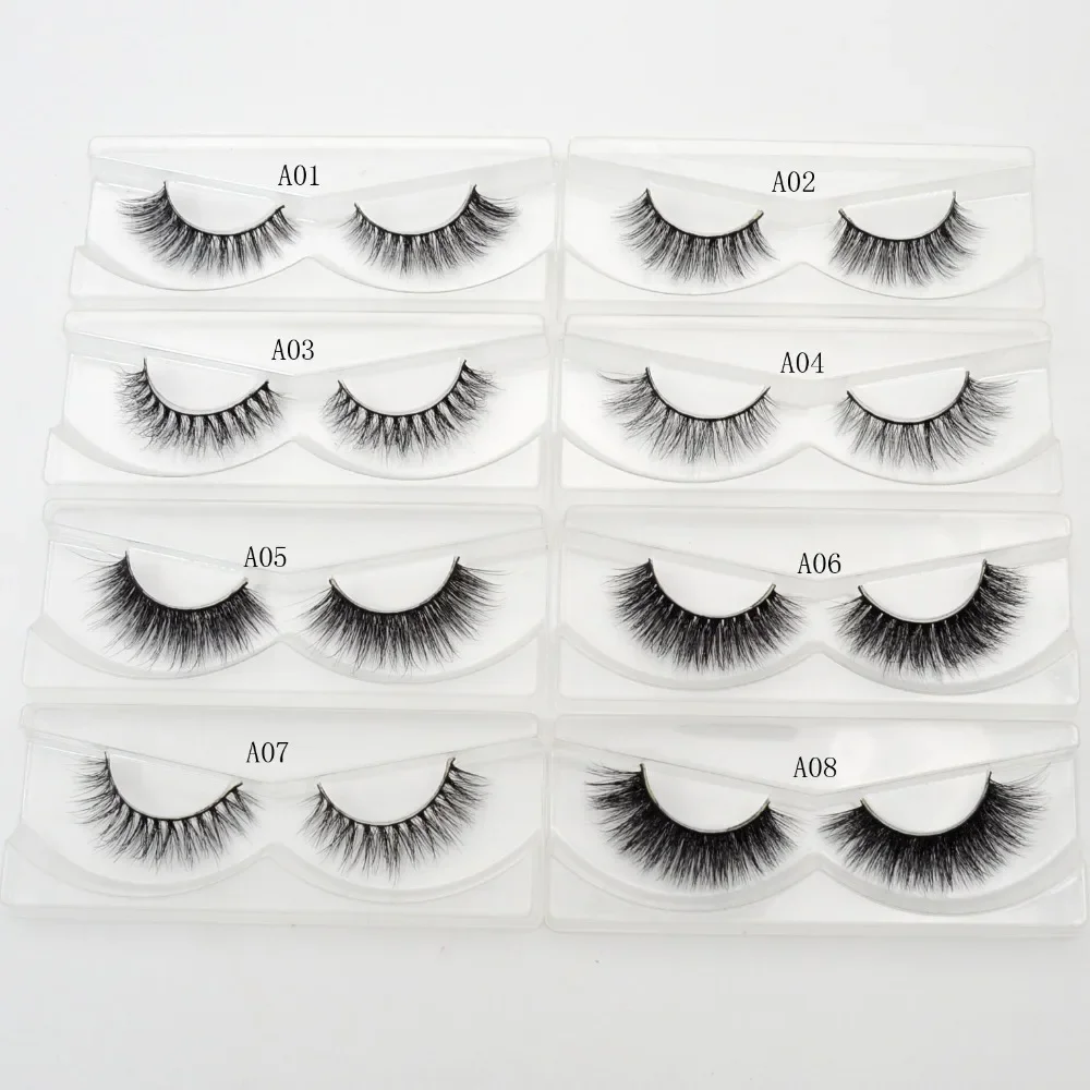 Visofree Eyelashes 3D Mink Eyelashes Crossing Mink Lashes Hand Made Full Strip Eye Lashes 34 Styles cilios naturais False Lashes