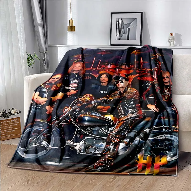 UK Judas Priest Band Blanket Decke,rock and Roll Fans,for Living Room and Bedroom Sofa Bde Car Soft and Cozy Blanket