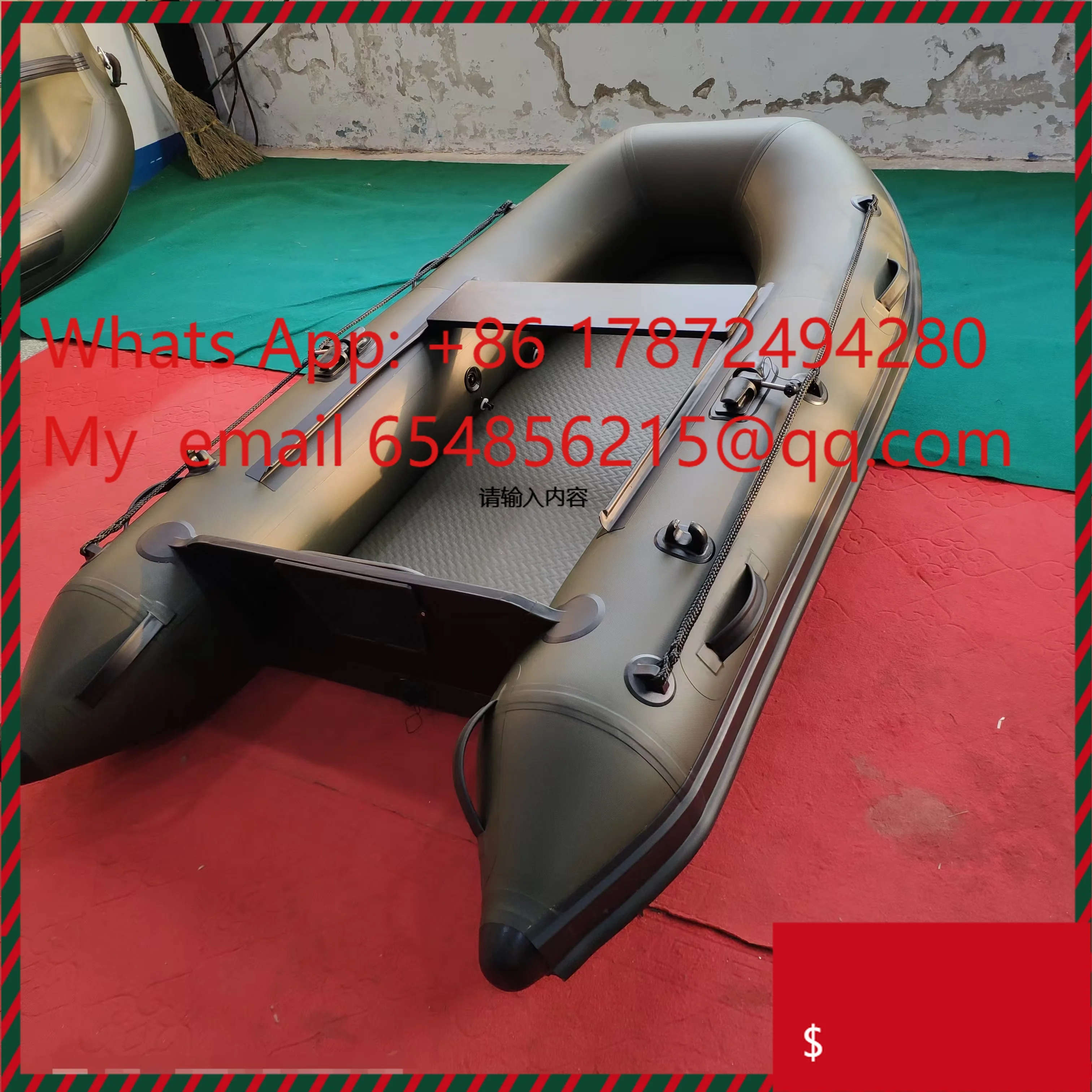 Bote inflable para deportes acuáticos, bote de pesca inflable de 240cm, botes de remos