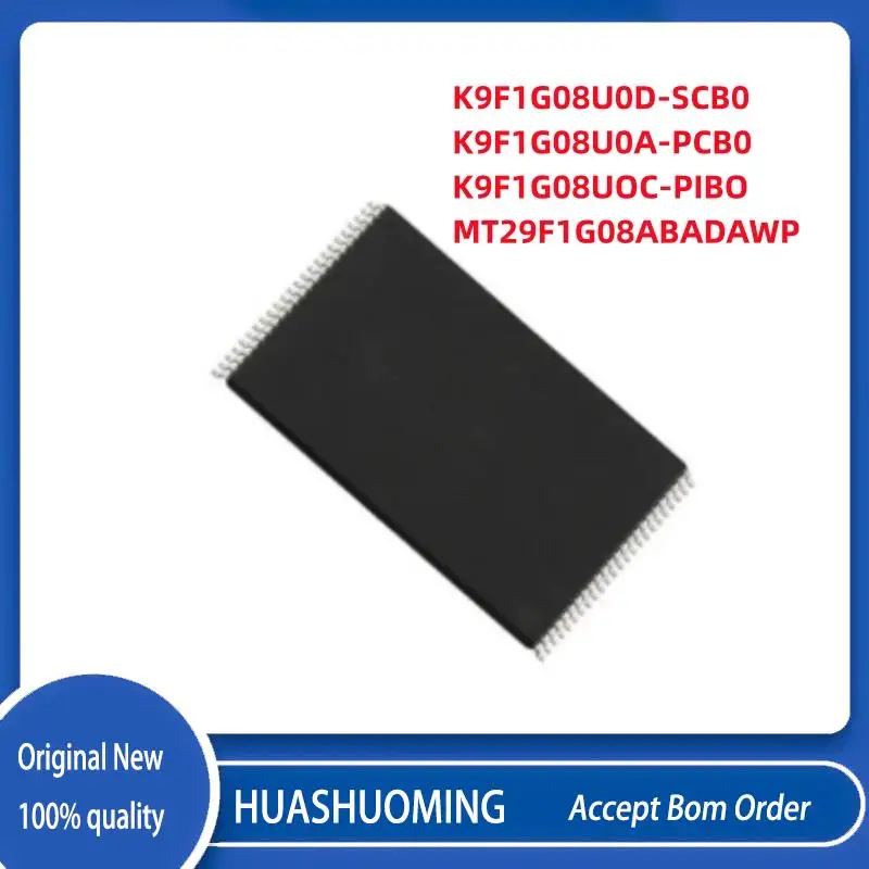 10Pcs/Lot K9F1G08U0D-SCB0  K9F1G08UOD   K9F1G08U0A-PCB0  K9F1G08U0A  K9F1G08UOC-PIBO K9F1G08U0C  MT29F1G08ABADAWP- IT:D TSOP48