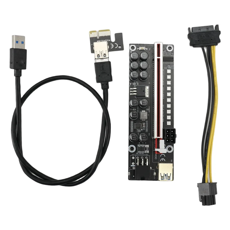 

Superior-V014-MAX PCI-E Riser Card PCI Express 1X–16X Удлинитель Pcie Адаптер USB 3.0 Кабель для майнинга графического процессора BTC
