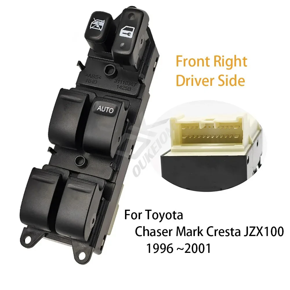 Front Right Window Control Switch for Toyota Chaser Mark Cresta JZX100 1996 1997 198 1999 2000 2001 20Pins Car Accessoreis