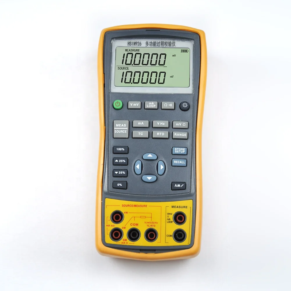 Signaalgenerator Professionele thermokoppel Stroomspanning Digitale multimeter Signaalproceskalibrator