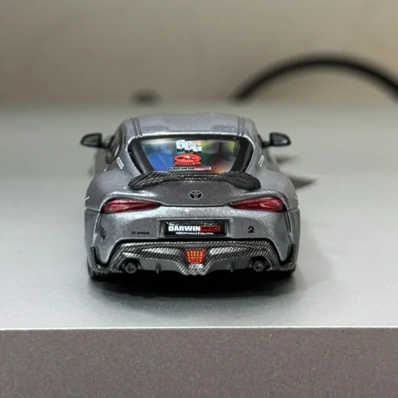 Nuovo In Magazzino Poprace 1:64 Toyota Supra Gr A90 Bocca di Squalo 66g Simulazione In Lega Modello di Auto In Miniatura Personalizzato Ragazzo Giocattolo Regali Ornamento