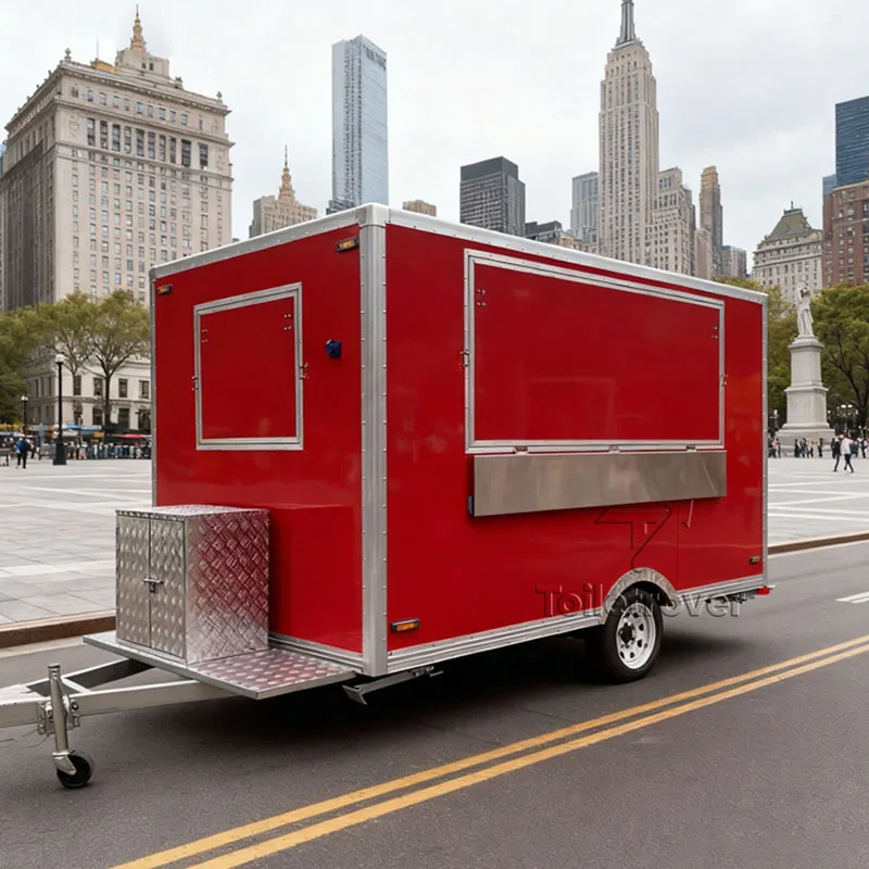 

New Design Shawarma Food Truck Ice Cream Tacos French Fries Baked Potatoes Mobile Kitchen Food Trailer For Sale Canada