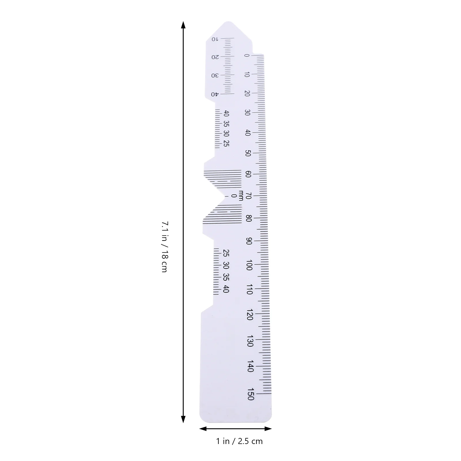 6 Pcs Ophthalmic Tools Eye Glasses Pupil Distance Meter Professional PD Ruler Plastic