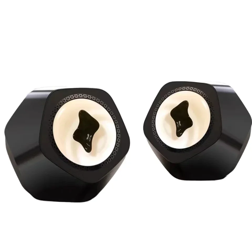 Display Smart Home Night Light Bedside Portable TWS Wireless Bluetooth Speaker With Frequency Ferrofluid Frequency Speaker
