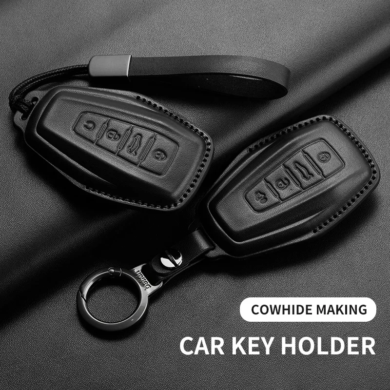 Leather Car Remote Key Case Cover for Geely for Geely Coolray X6 X7 EX7 Emgrand Global Hawk GX7 Kulrey GT GC9 Atlas Boyue NL3