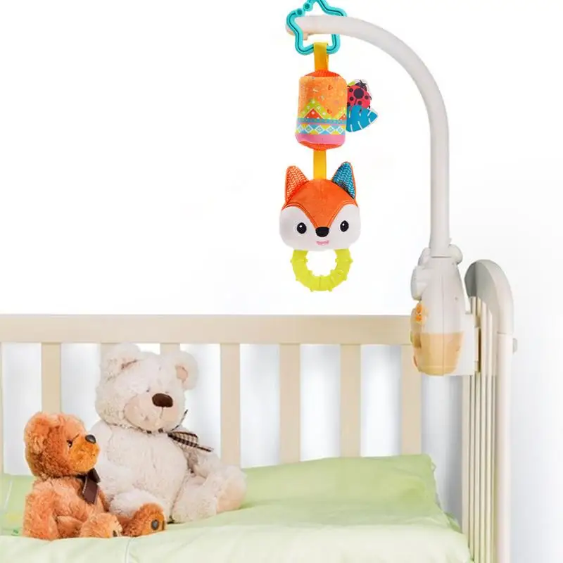 Neonato animale sonagli letto passeggino appeso campana giocattoli neonato afferrare abilità formazione bambole peluche educativo 0-12 mesi bambini